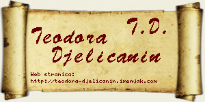 Teodora Đelićanin vizit kartica